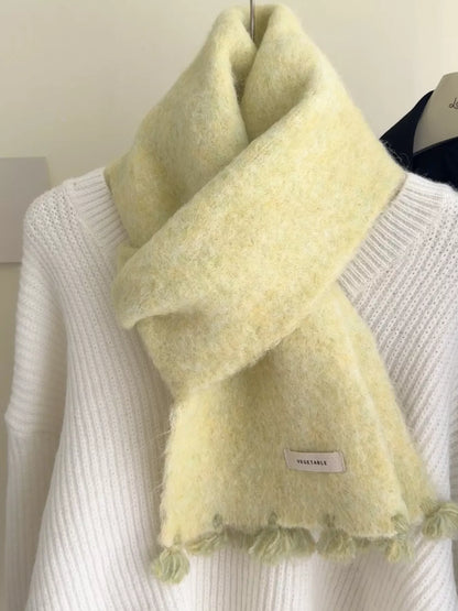 Tassel Knitted Scarf