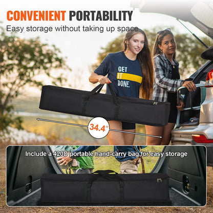 Projector Screen With Stand, 120 Inch 16:9 4K 1080 HD Outdoor Movie Screen With Stand, Wrinkle-Free Projection Screen With Tripods And Carry Bag, For Home Theater Cinema Backyard Movie Night