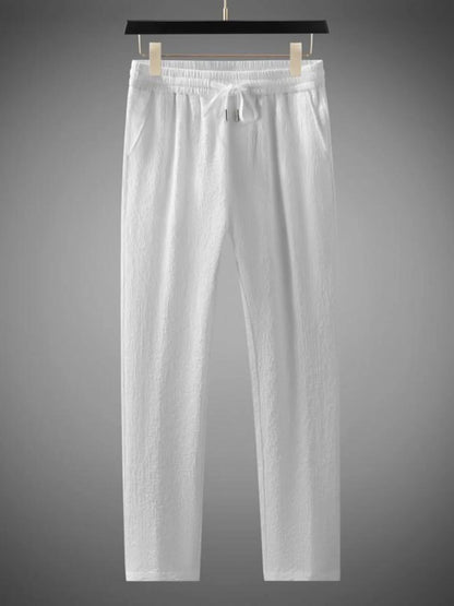 Men's Plus Size Button Up Short Sleeve Top and Pants Set
