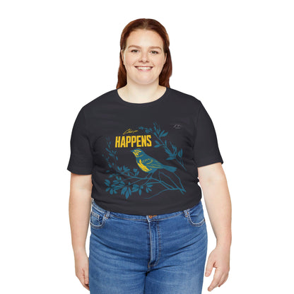 TS-031ML-24 Bird Lover Sparrow Art T Shirt
