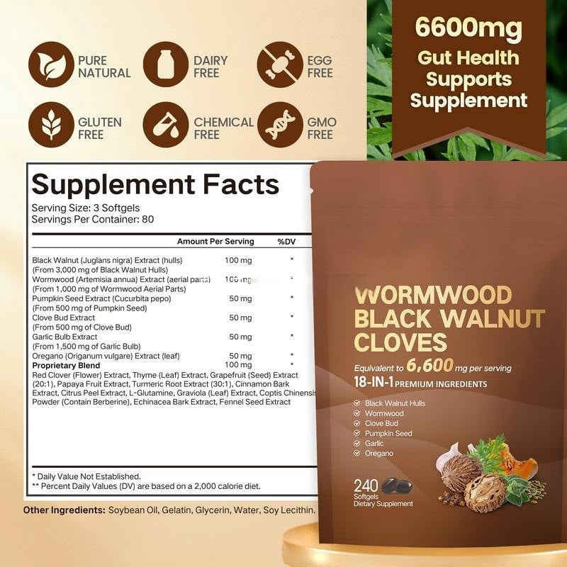 Absinthium Black Walnut Soft Capsules