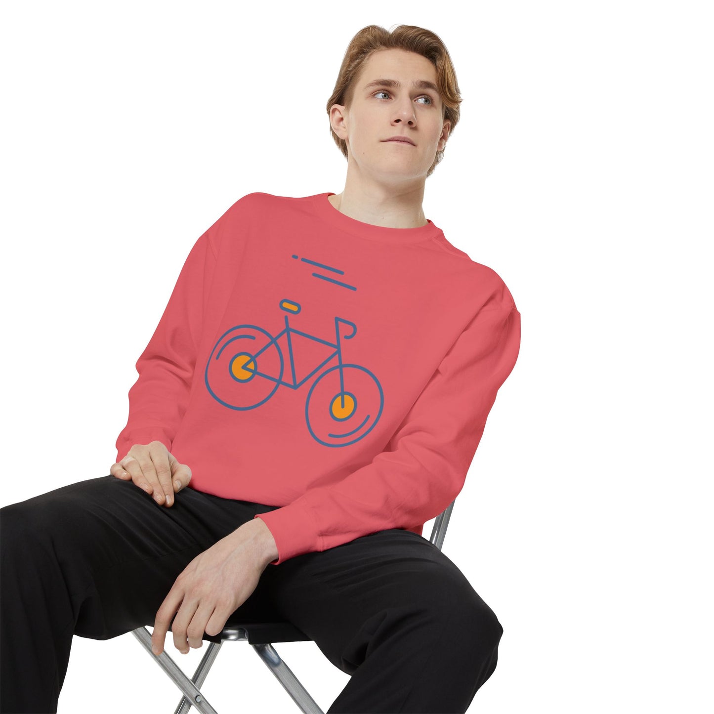 SW-063ML-24 Unisex Warm Garment-Dyed Sweatshirt