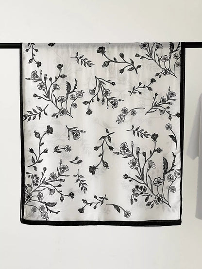 Floral Print Lightweight Scarf