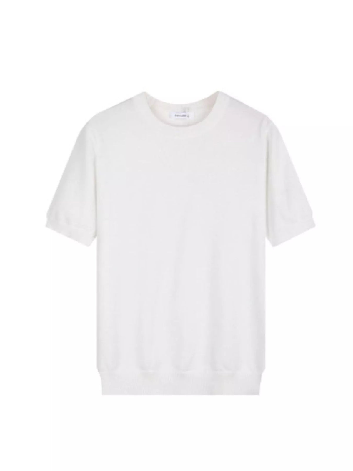 Men's Plus Size Casual Knitted Short Sleeve T-Shirt