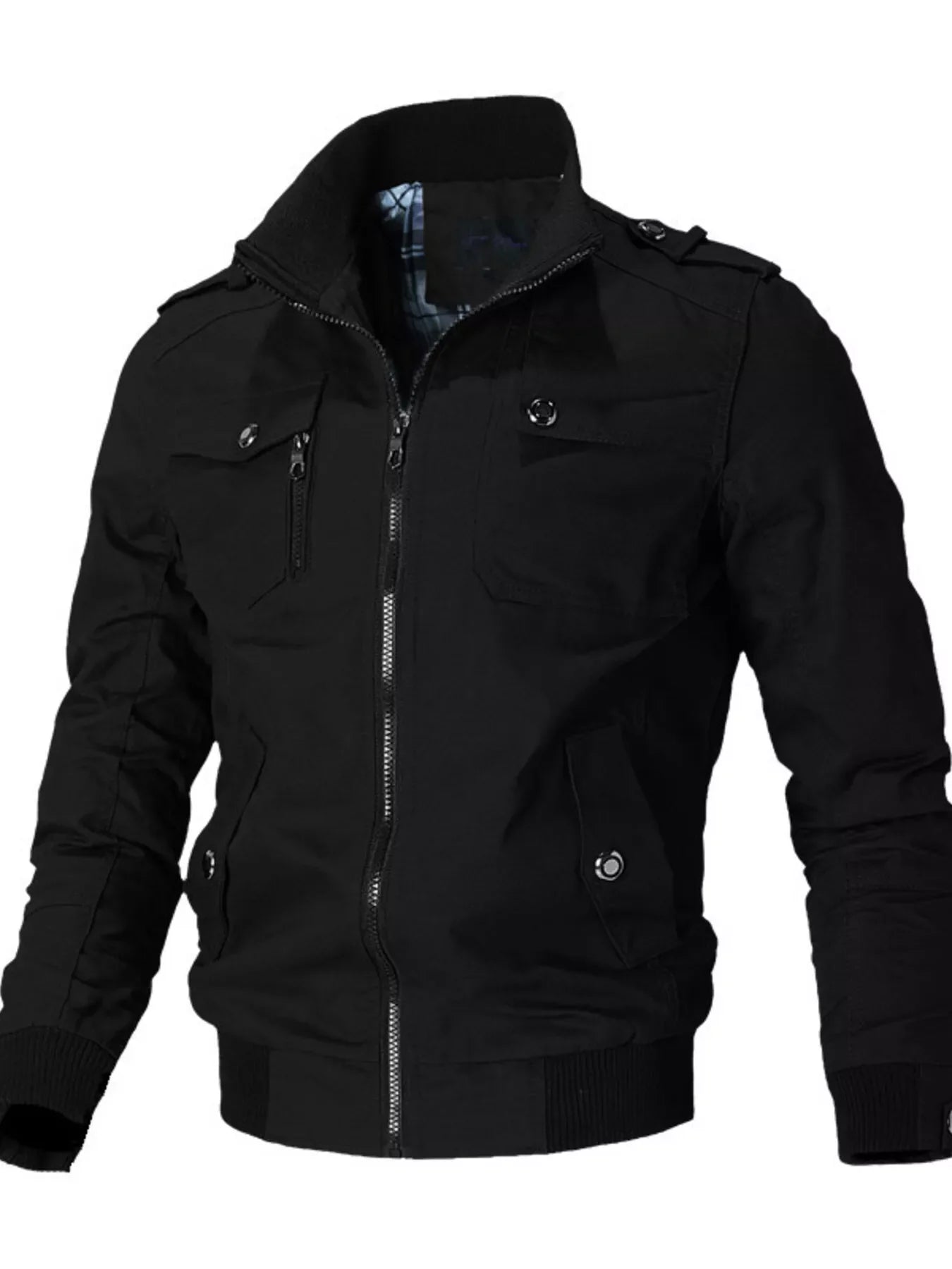 Men's Plus Size Casual Zip Up Lightweight Jacket