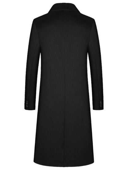 Men's Classic Button Up Overcoat