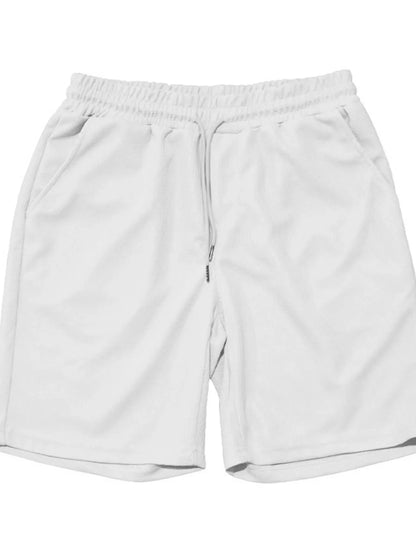 Men's Full Size Round Neck Short Sleeve Top and Shorts Set Plus Size