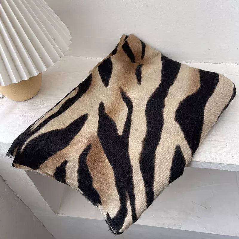 Zebra Print Lightweight Scarf