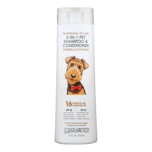 Giovanni Pet Oatmeal & Coconut Shampoo and Conditioner - 16 fl oz