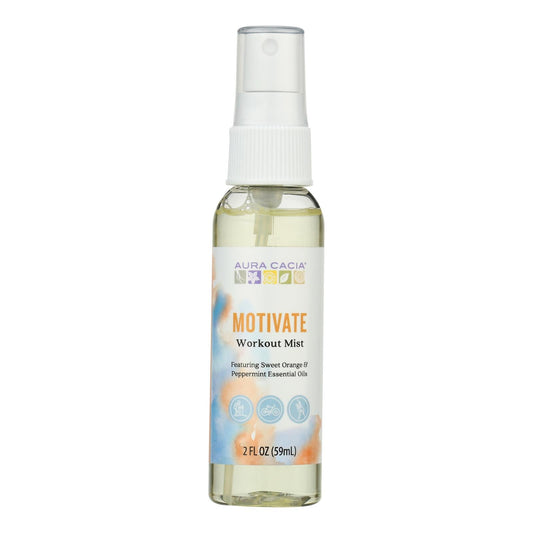Aura Cacia Workout Motivate Essential Oil Mist - 2 Fz