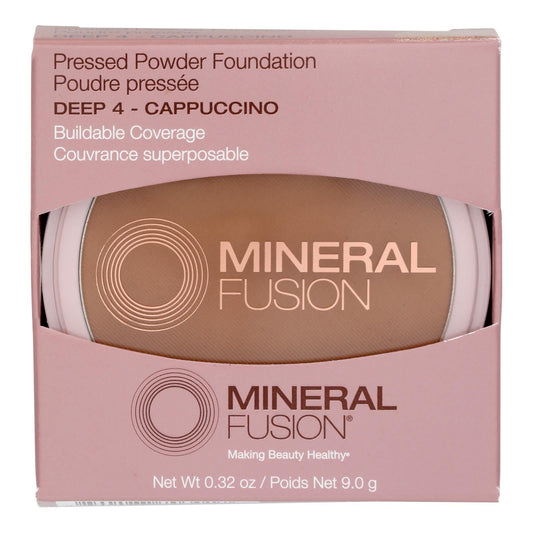 Mineral Fusion Pressed Base Makeup - Deep, 0.32 Oz (Pack of 4)