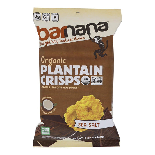 Barnana Plantain Crisps Sea Salt, (6-Pack of 4 oz. Bags)