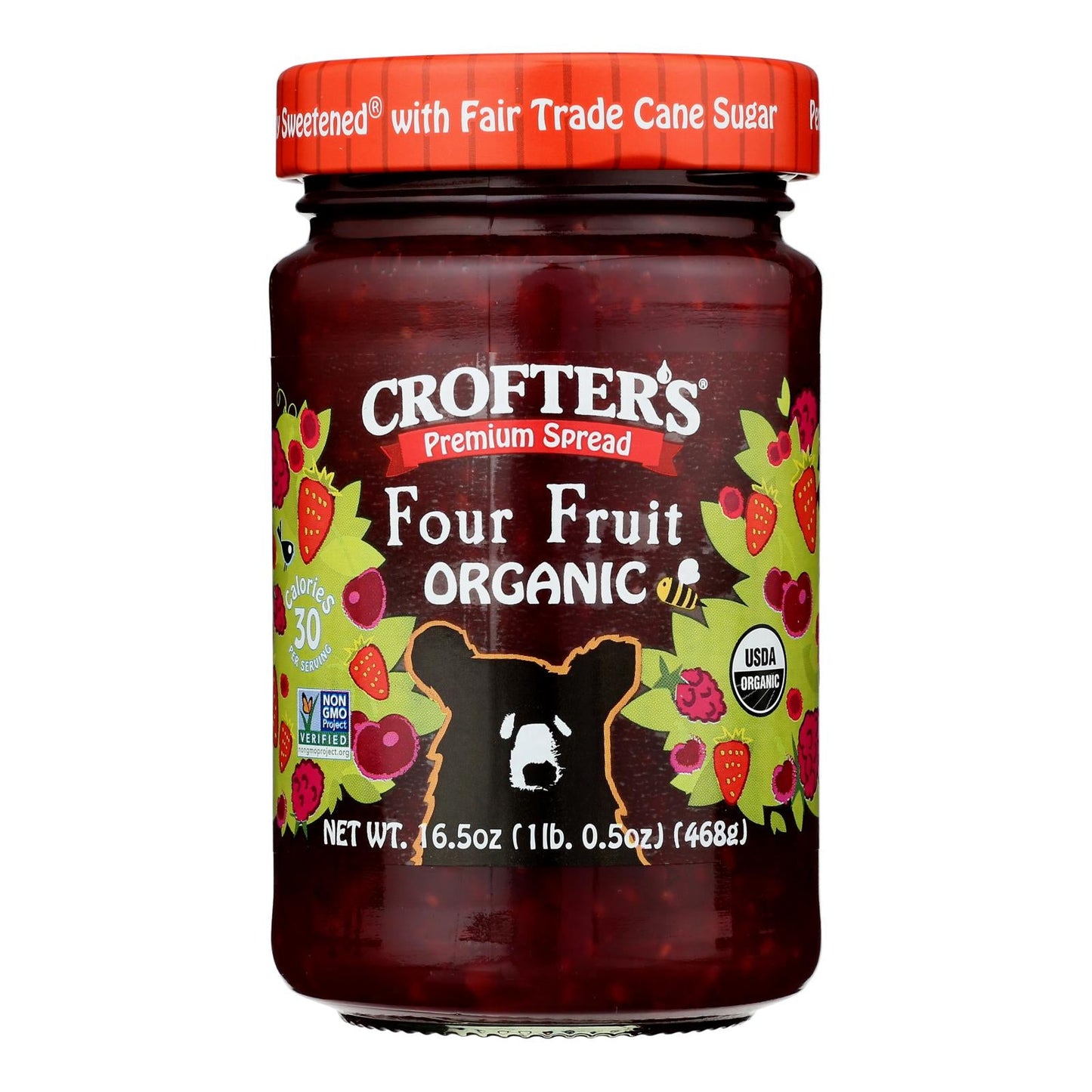 Crofters Premium Spreadable Fruit, 6x16.5 Oz