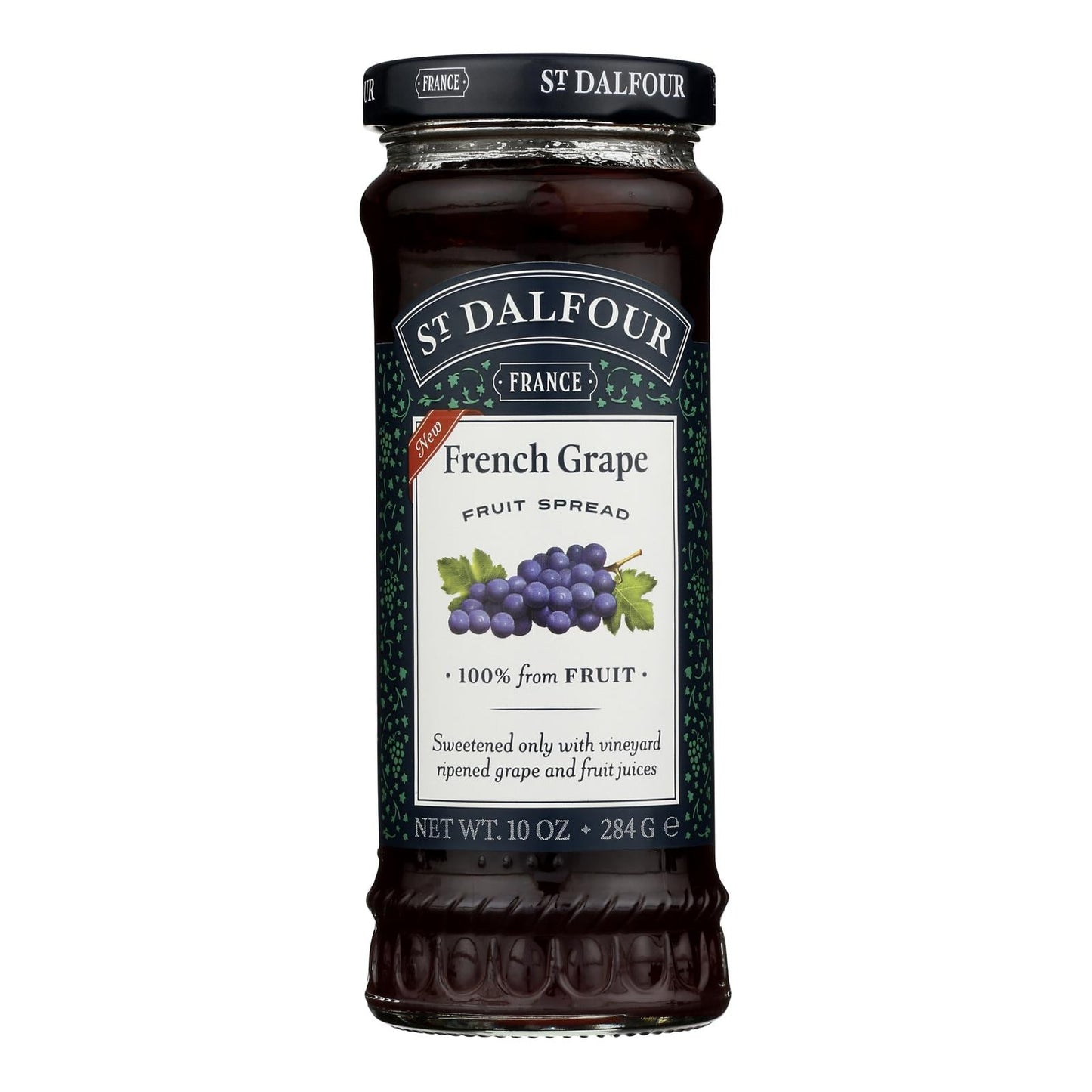 St Dalfour 100% Fruit Conserves, French Grape, Pack of 6, 10 oz