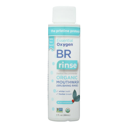 Essential Oxygen Wintergreen Mouthwash (3 Fl Oz) for Fresh Breath