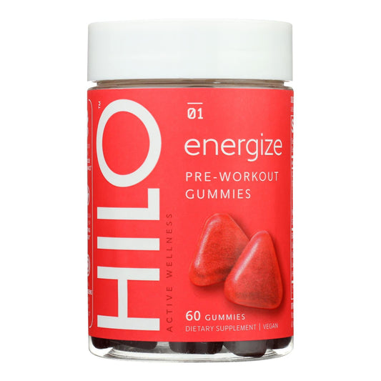 Hilo Energize Pre Workout Gummies (60 Count)