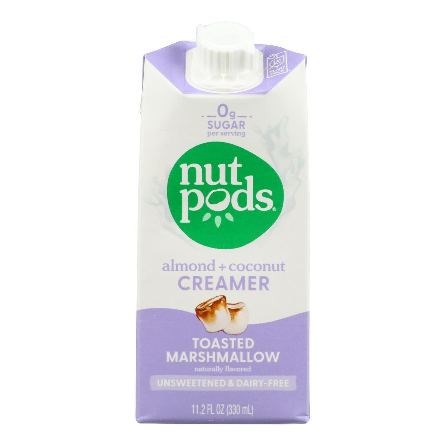 Nutpods Unsweetened Toasted Marshmallow Creamer, Plant-Based - 11.2 fl oz (Pack of 12)
