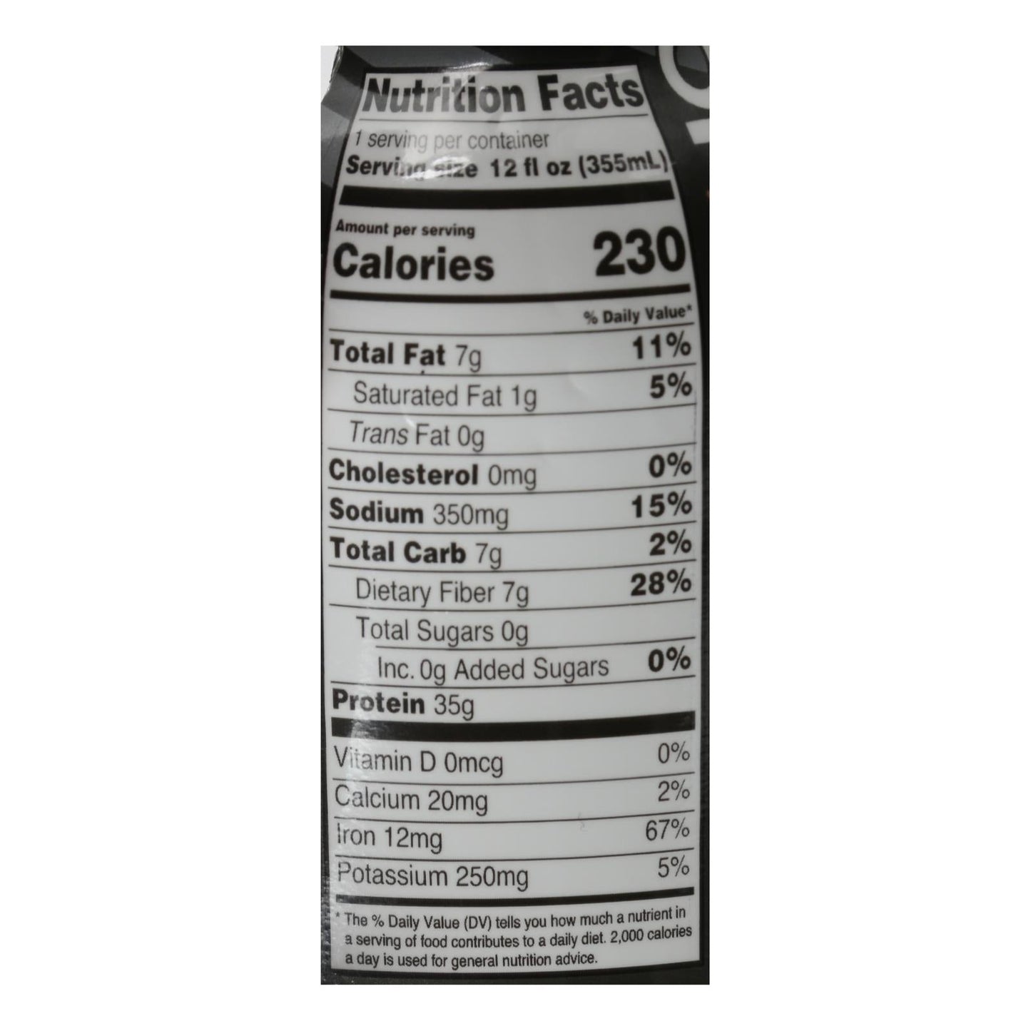 Only What You Need - Plant Protein Dark Chocolate Elite (12-12 Ounces)