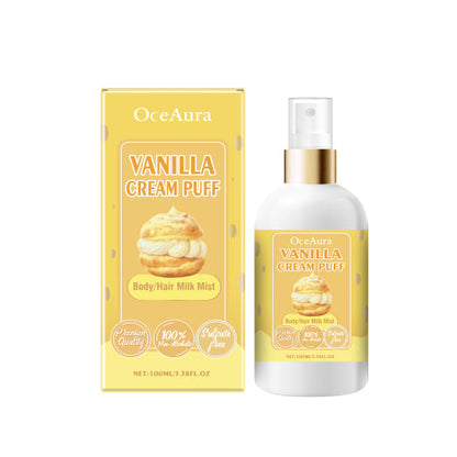 OceAura Body Moisturizing Spray (Vanilla Cream Puff), Moisturizing And Refreshing All Over Hair Treatment Spray