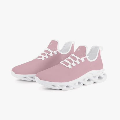 SHO-006W-24 Bounce Mesh Knit Sneakers - White sole