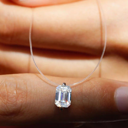 1 Carat Moissanite 925 Sterling Silver Necklace