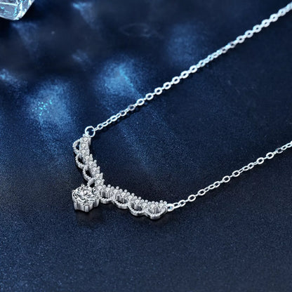 Moissanite 925 Sterling Silver Necklace