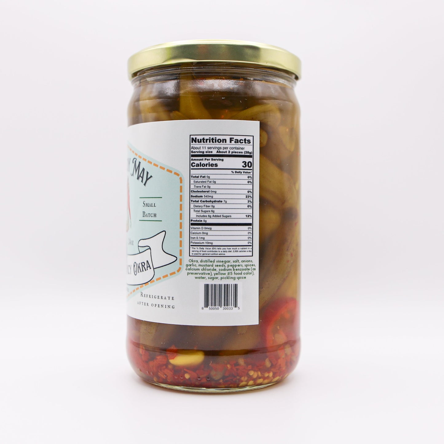 Sweet & Spicy Pickled Okra