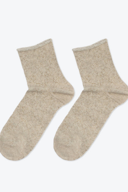Cotton Linen Socks Conte Classic 542 - Hearts Pattern