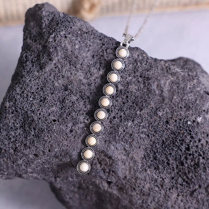 Vintage Style Beaded Bar Necklace