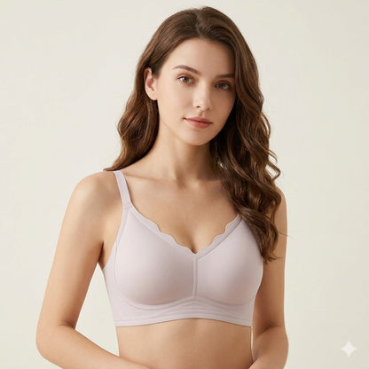 Jelly Bras For Women No Underwire With Support - S-2XL Seamless Bralettes Everyday Comfort Tshirt Padded Bra