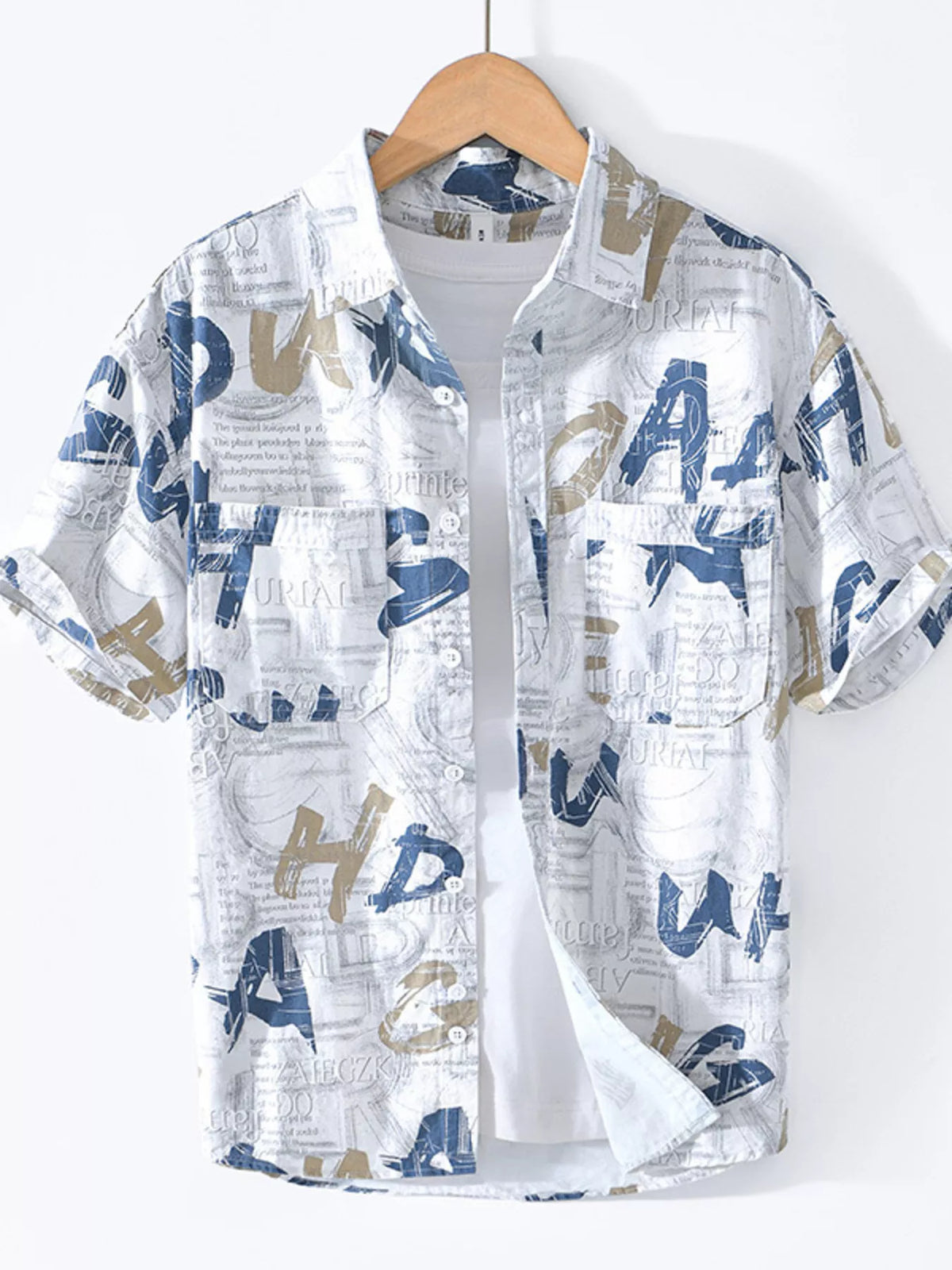 Men's Printed Short Sleeve Shirt