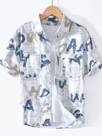 Men's Printed Short Sleeve Shirt