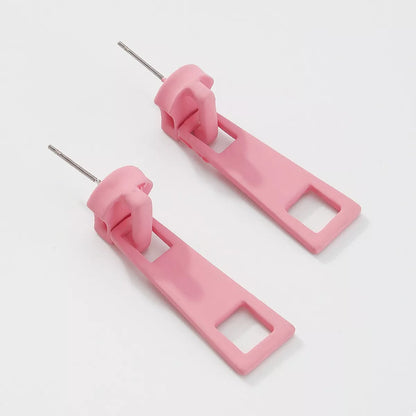 Colorful Zipper Drop Earrings