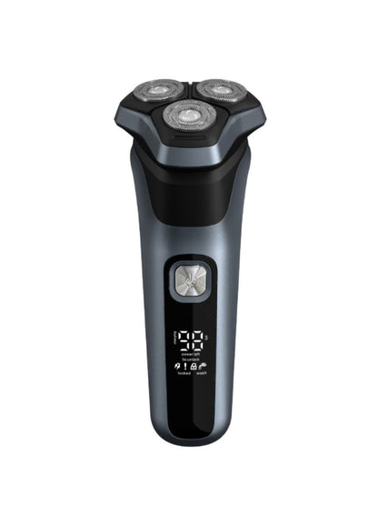 Rechargeable Rotary Electric Shaver with LED Display