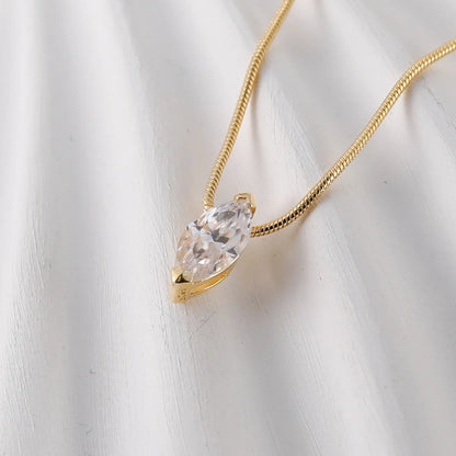 1 Carat Moissanite 925 Sterling Silver Necklace