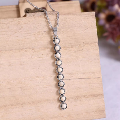 Vintage Style Beaded Bar Necklace