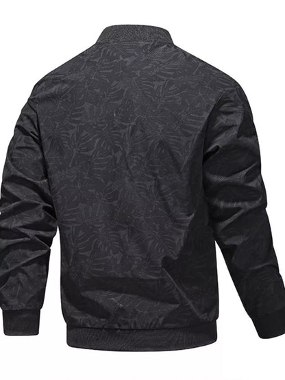 Men's Plus Size Zip Up Lightweight Bomber Jacket