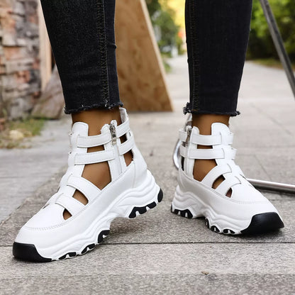 Cutout Platform Sneakers