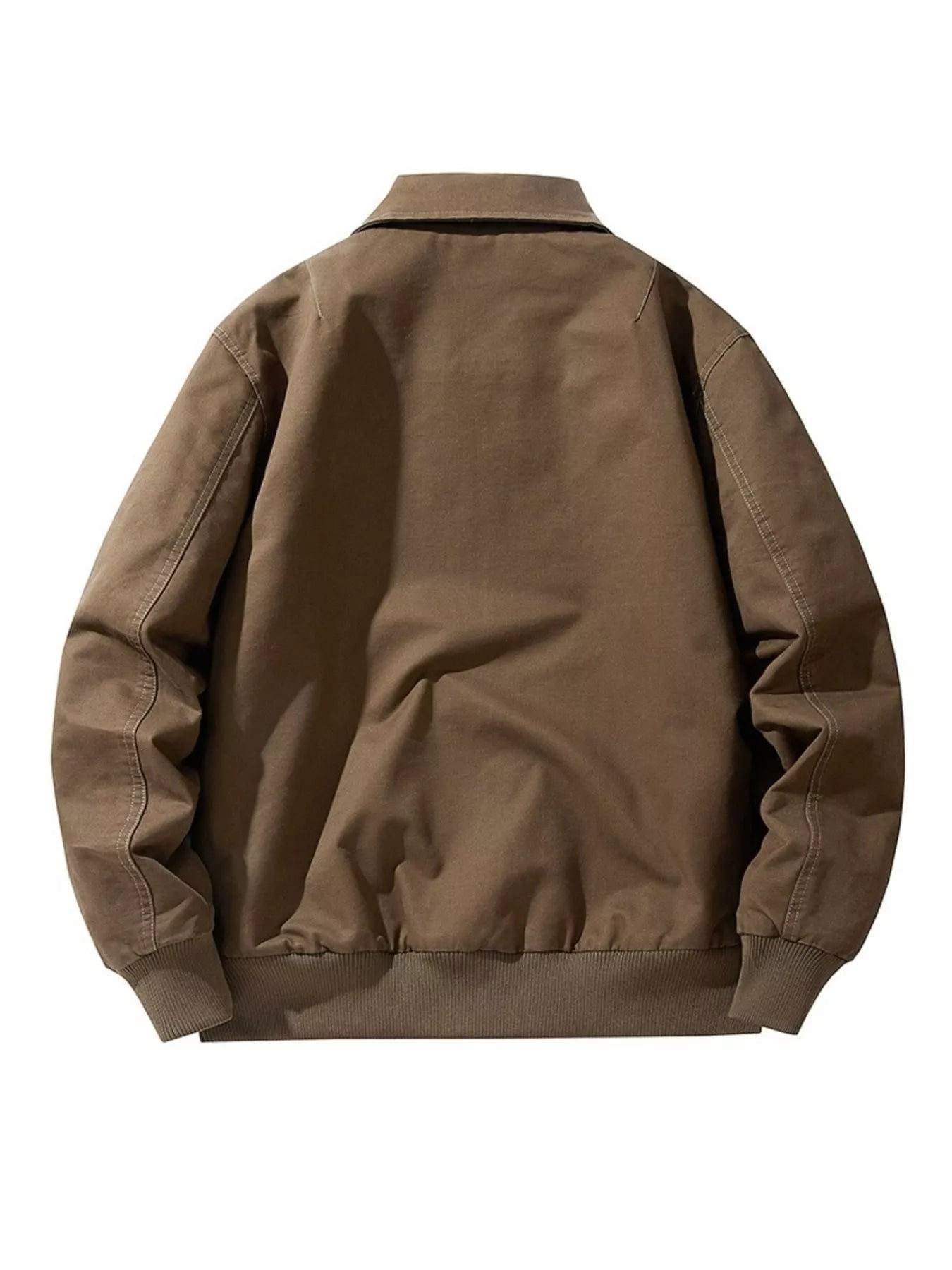 Men's Plus Size Casual Zip Up Jacket