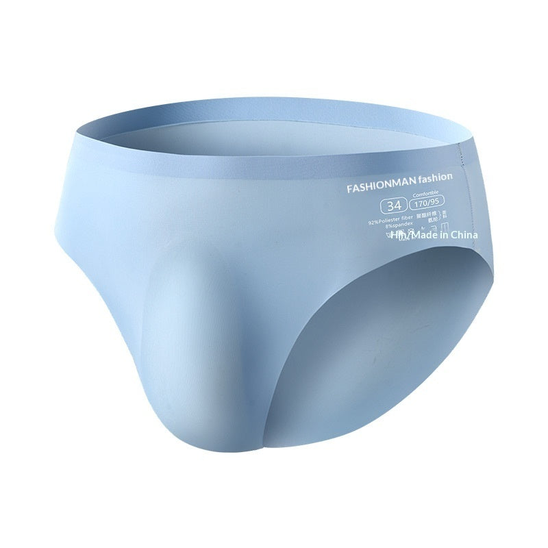 Ice-silk Seamless Summer Mens Briefs Ice-cool And Breathable
