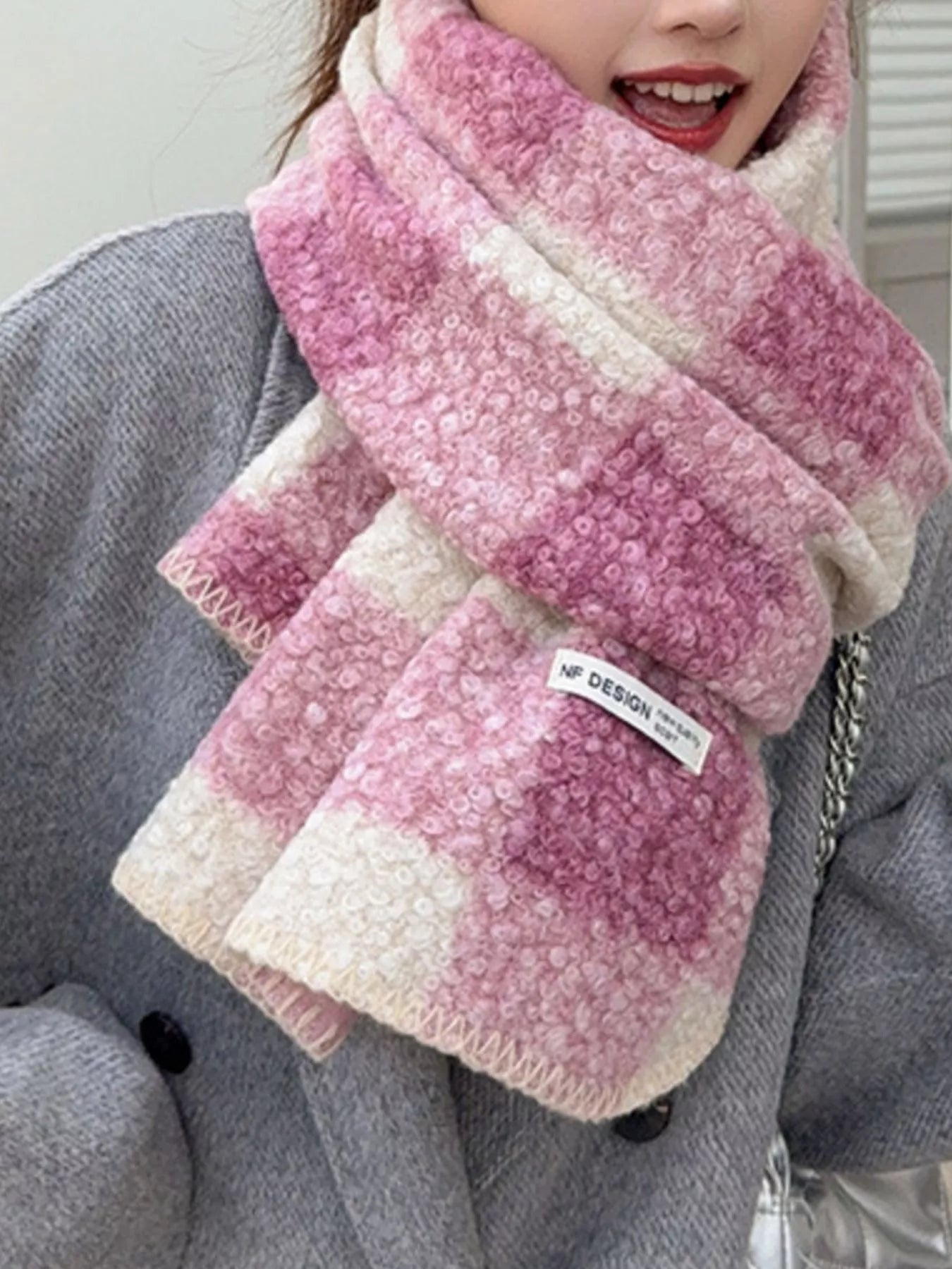Plaid Pattern Winter Scarf