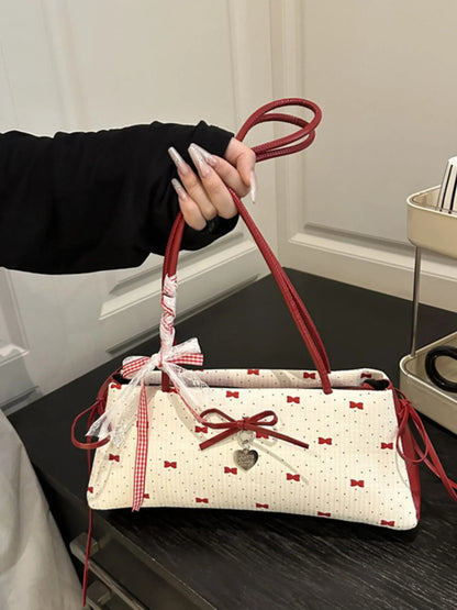Bow Print Shoulder Bag