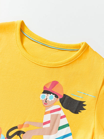 Children's Bicycle Graphic Short Sleeve T-Shirt