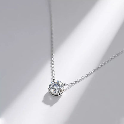 2 Carat Moissanite Pendant Necklace
