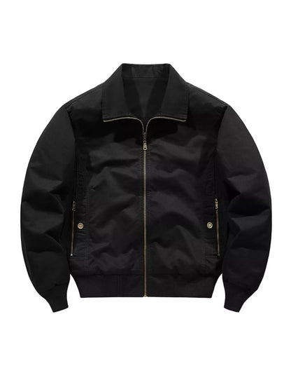 Men's Plus Size Casual Zip Up Jacket