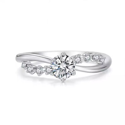 925 Sterling Silver Zircon Ring