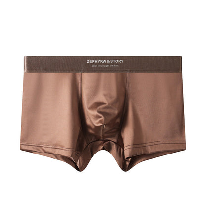 Men's Satin Light Luxury Ice Silk Underwear Summer
