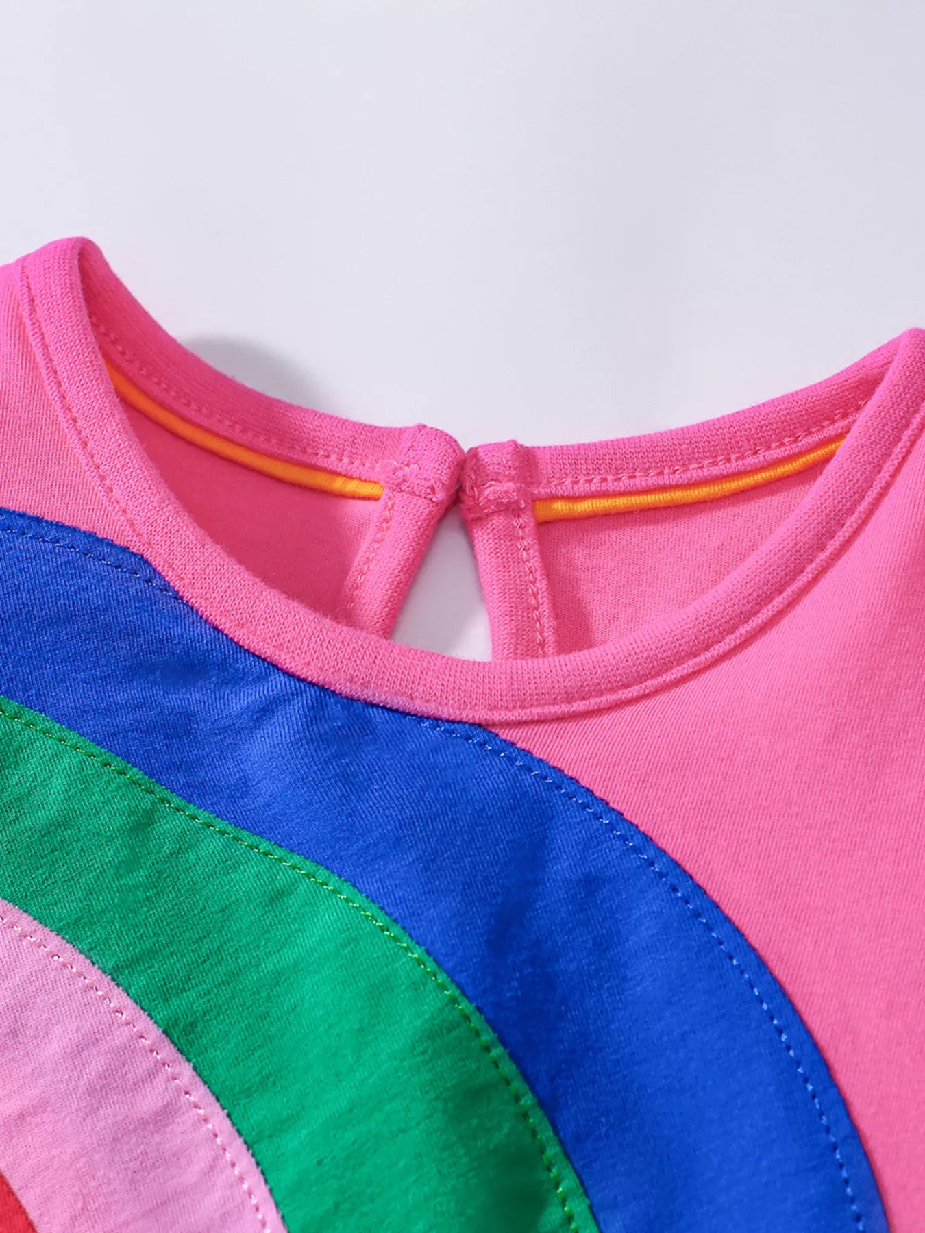 Children's Rainbow Short Sleeve Tulle Dress