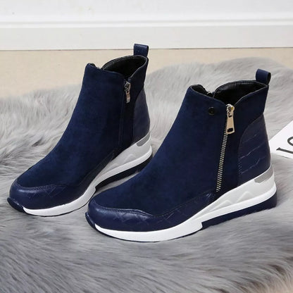 Side Zipper Ankle Boots