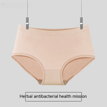 Summer High Elastic Antibacterial Women's Mid Waist Seamless Briefs Women's One-piece Seamless Silk Underwear